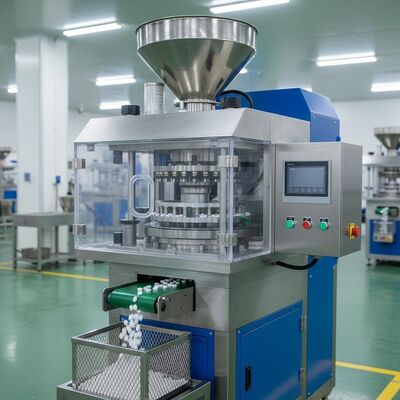 Cina ZP45A-HD Heavy Duty Rotary Tablet Press dengan Tekanan Maksimal 100KN 243000 Tablet/Jam untuk Operasi Kontinyu 24/7 pemasok