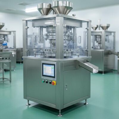 Cina ZP45A PLC HMI Mesin Press Tablet Otomatis Terkendali Layar Sentuh dengan Turret Putar Kecepatan Tinggi 45 Stasiun dan Gaya Kompresi Maksimum 100KN pemasok