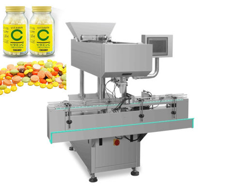 Cina TIANHE Mesin Penghitung dan Pengisi Tablet Otomatis 60 Botol Kontrol PLC pemasok