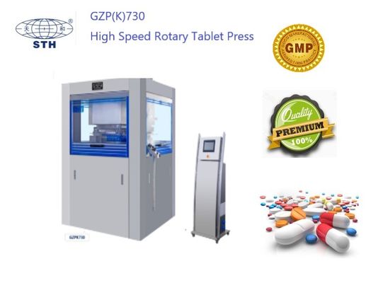 Cina Mesin Press Tablet Otomatis Rotary Pharmaceutical Kecepatan Tinggi pemasok