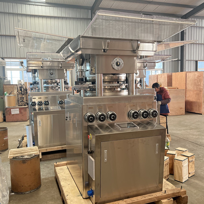 TIANHE 35 Stasiun D / B Alat Rotary Tablet Pencet Mesin Dengan Force Feeder pemasok