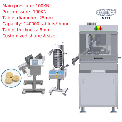 Mesin Tablet Putar TIANHE Stainless Steel Turret 26 Stasiun pemasok