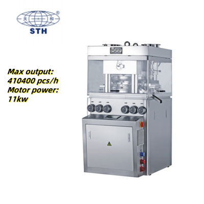 High Speed Rotary Tablet Press with 57 Stations 410400 PCS/H Capacity and Automatic Lubrication System pemasok