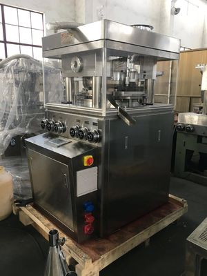 Mesin Tablet Putar Kecepatan Tinggi dengan 57 Stasiun Kapasitas 410400 PCS/Jam dan Sistem Pelumasan Otomatis pemasok