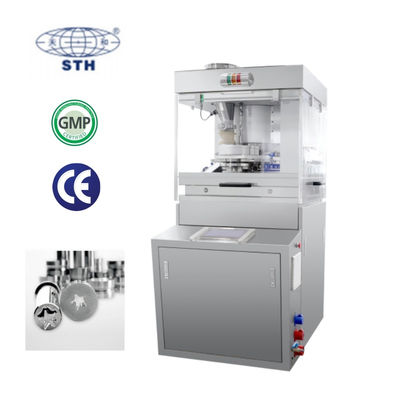 32 Stations High Speed Rotary Tablet Press with 100kN Pressure and 192000 PCS/H Capacity for Pharmaceutical Industry pemasok