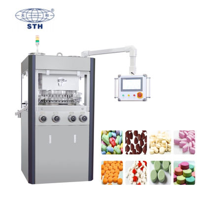 25mm Tablet Automatic Rotary Tablet Press Machine with 100kN Pressure and 40r/min Turret Speed pemasok