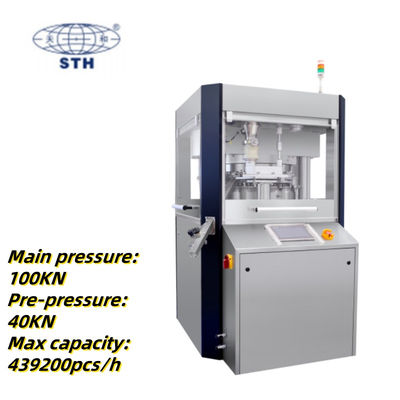 GMP 21 CFR Part 11 High Speed Tablet Press dengan 61 Stasiun dan Kapasitas 439200 PCS/H untuk Industri Farmasi pemasok