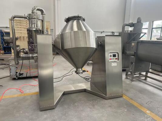 Farmasi Food Grade 300L Double Cone Mixer Untuk Peralatan Pengolahan Farmasi pemasok