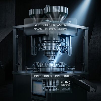 Speed Tablet Press Machine GZPK-65/71 High Output 462000 pcs/h Automatic Tablet Weight Control BB BBS Tooling pemasok