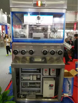 Mesin Press Tablet Susu 450000psc / H 100KN 60r / Min Kecepatan Turret pemasok
