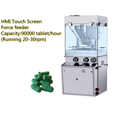 TIANHE Oval Bentuk 19mm Tablet Mesin Penekan B Alat Daya Feeder pemasok